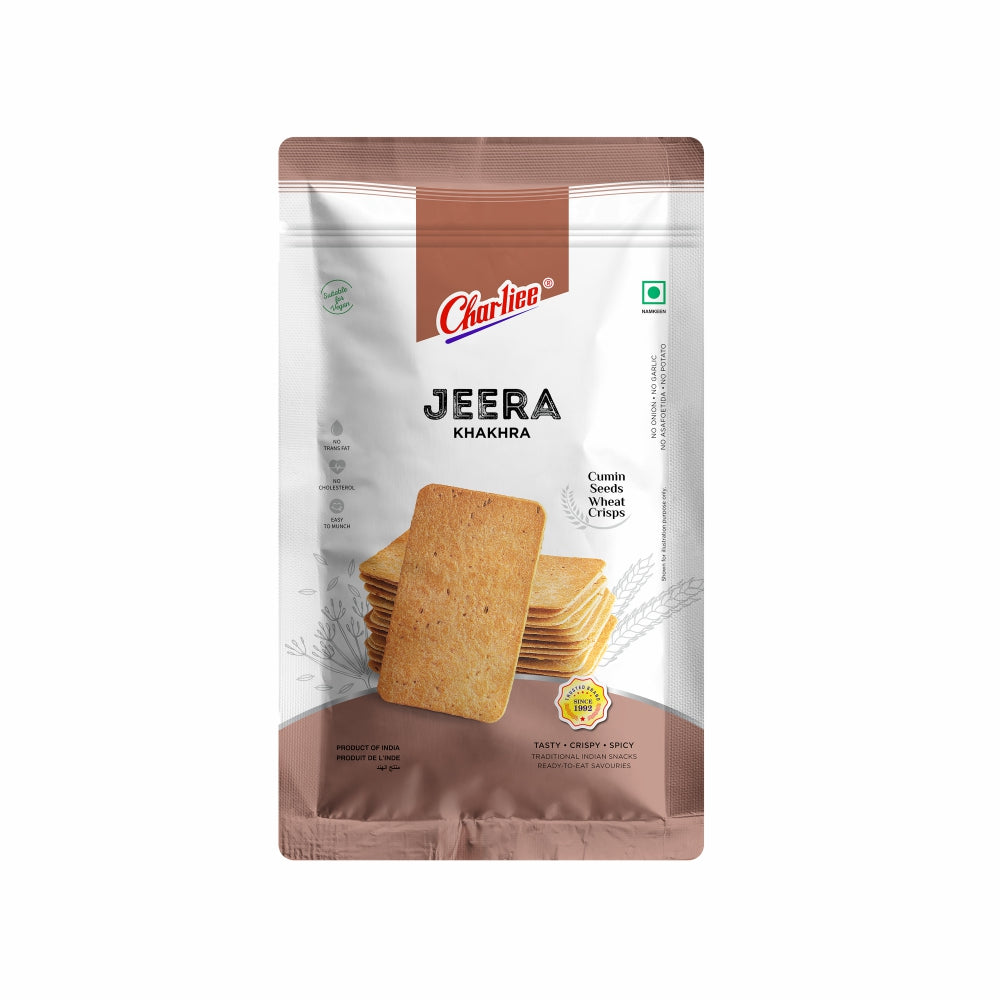 Charliee Jeera Khakhra 150 g - front of pack