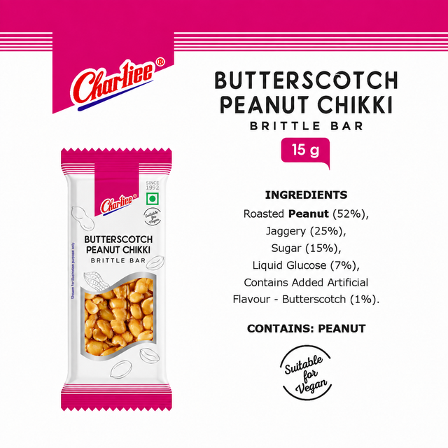 Butterscotch Peanut Chikki Jar (15 g * 40 Units) - 02
