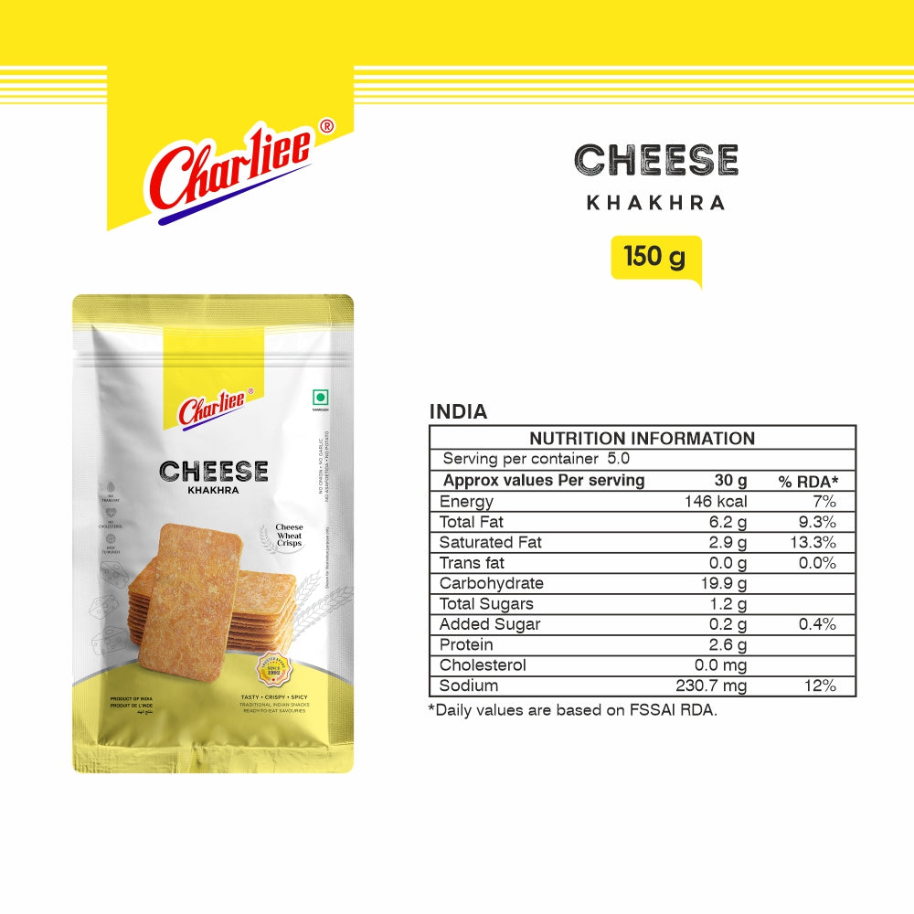 Cheese Khakhra (Mobile) 150 g - nutrition information
