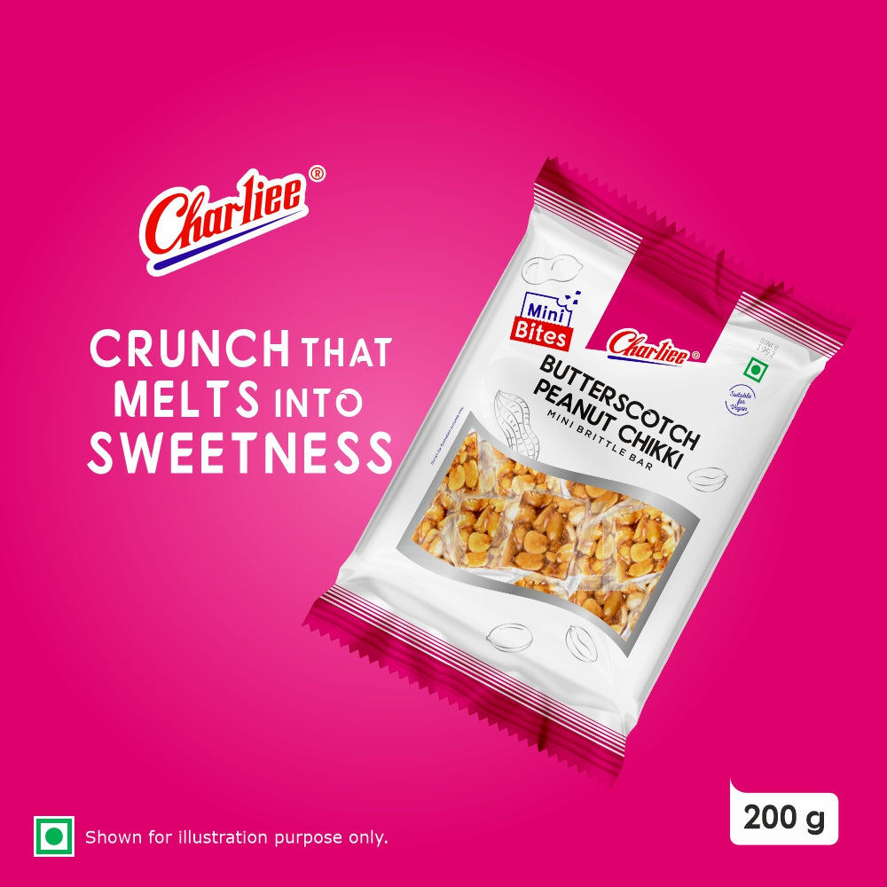 Butterscotch Peanut Chikki - Mini Bites 200 g - product shot