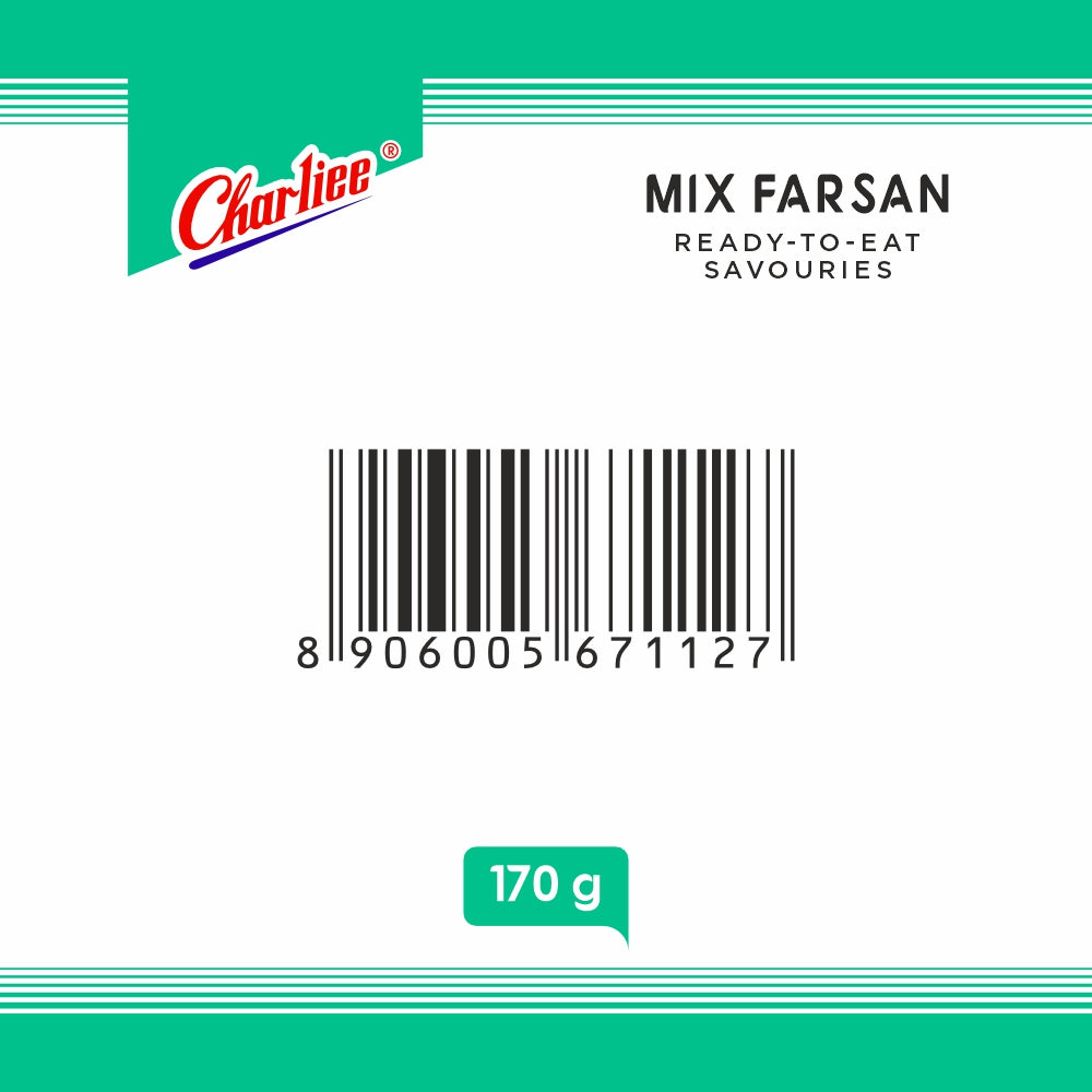 Charliee Mix Farsan 170 g - barcode