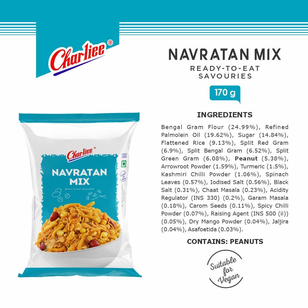 Charliee Navratan Mix 170 g - nutrition information