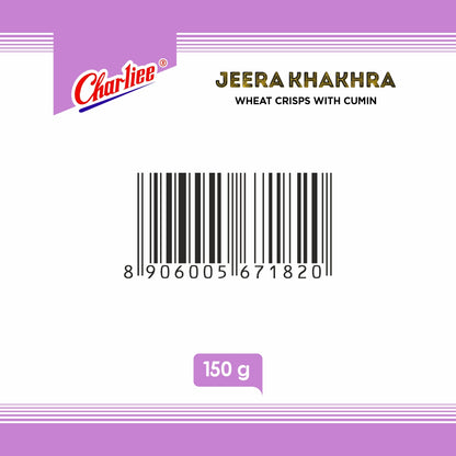 Charliee Jeera Khakhra Round 150 g - barcode