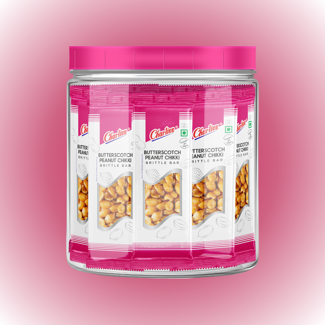 Butterscotch Peanut Chikki Jar (15 g * 40 Units) - cover