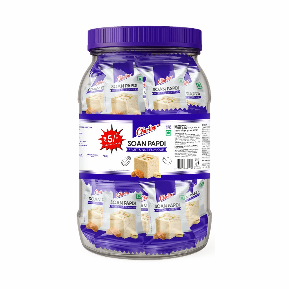 Soan Papdi Fruit & Nut Flavour Jar (15 g * 50 Units) 750 g - front of pack