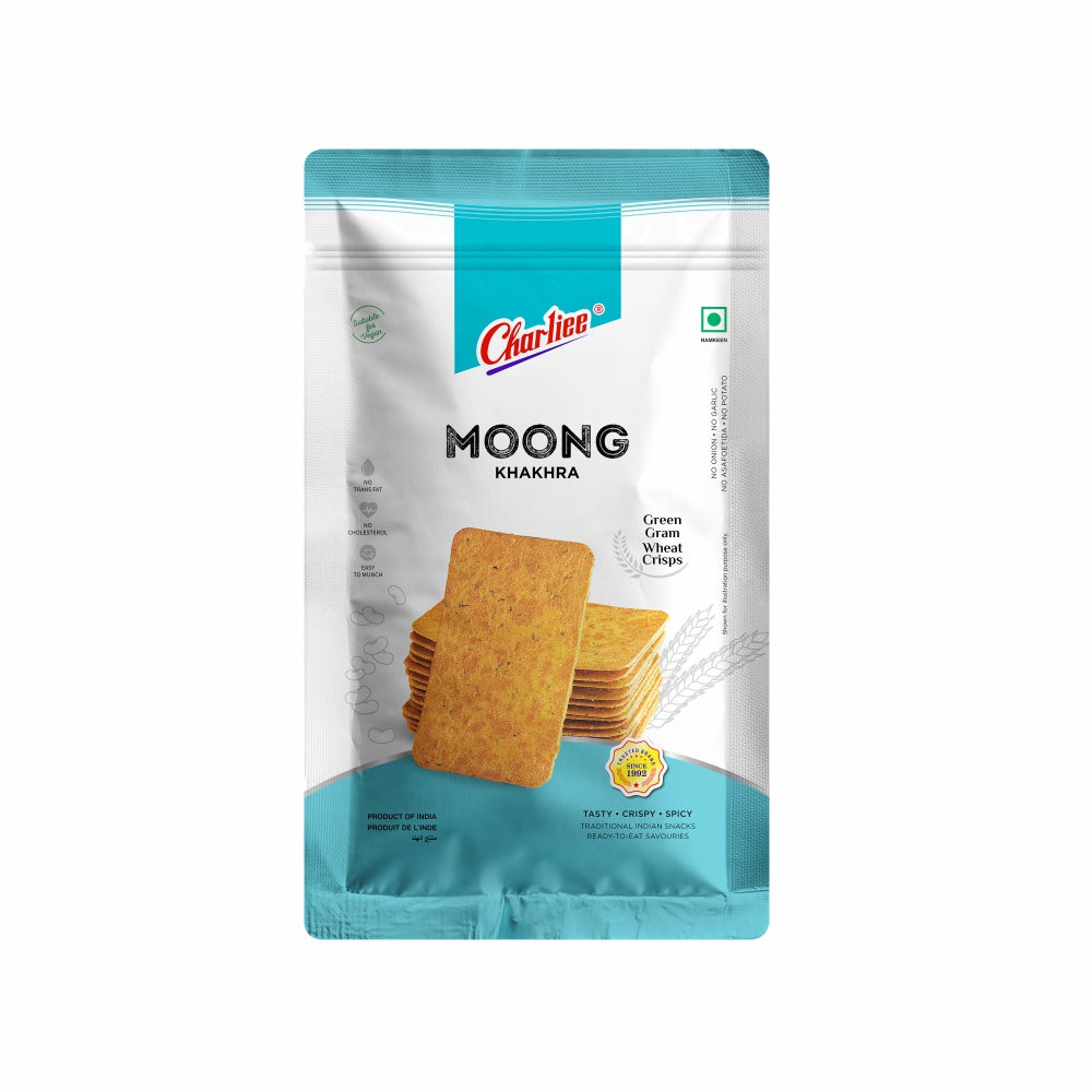 Charliee Moong Khakhra 150 g - front of pack