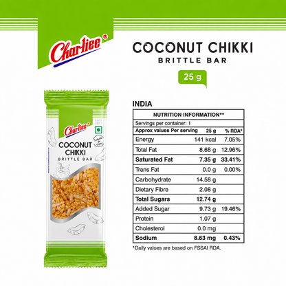 Coconut Peanut Chikki (25 g * 20 Units) - 04