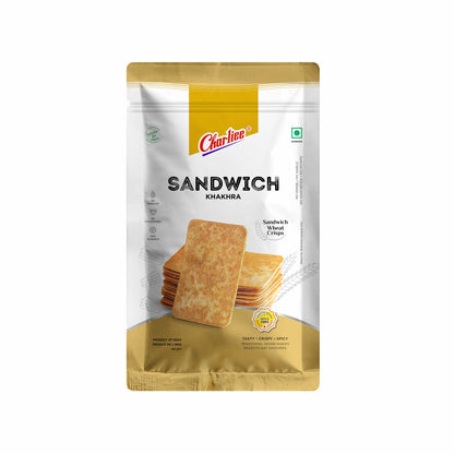 Charliee Sandwich Khakhra 150 g - front of pack