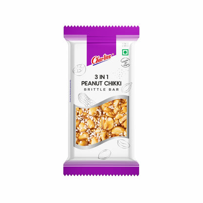 Charliee 3 in 1 Peanut Chikki 100 g - front of pack