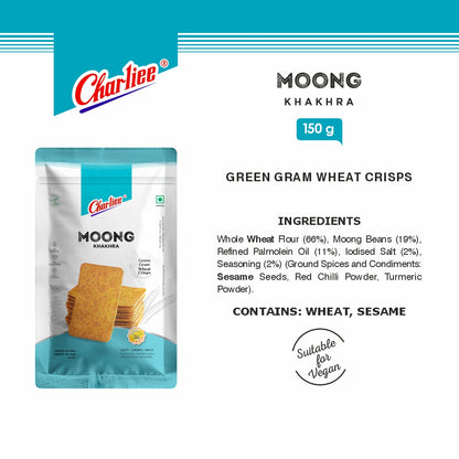 Charliee Moong Khakhra 150 g - nutrition information