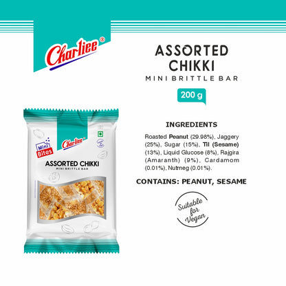 Assorted Chikki - Mini Bites 200 g - ingredients