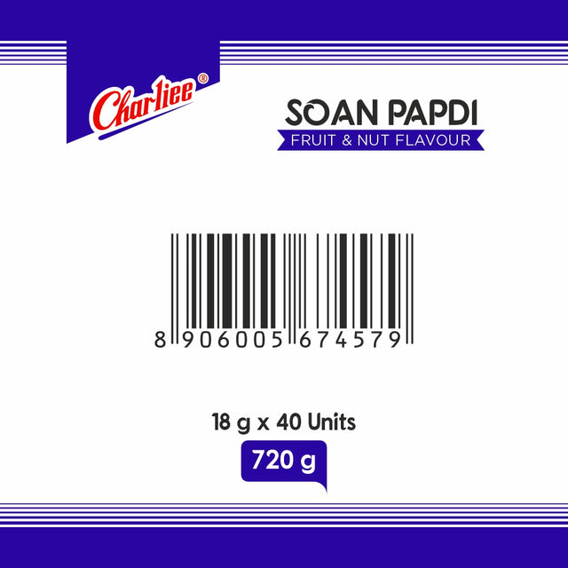 Soan Papdi Fruit & Nut Flavour Jar (15 g * 50 Units) 750 g - barcode