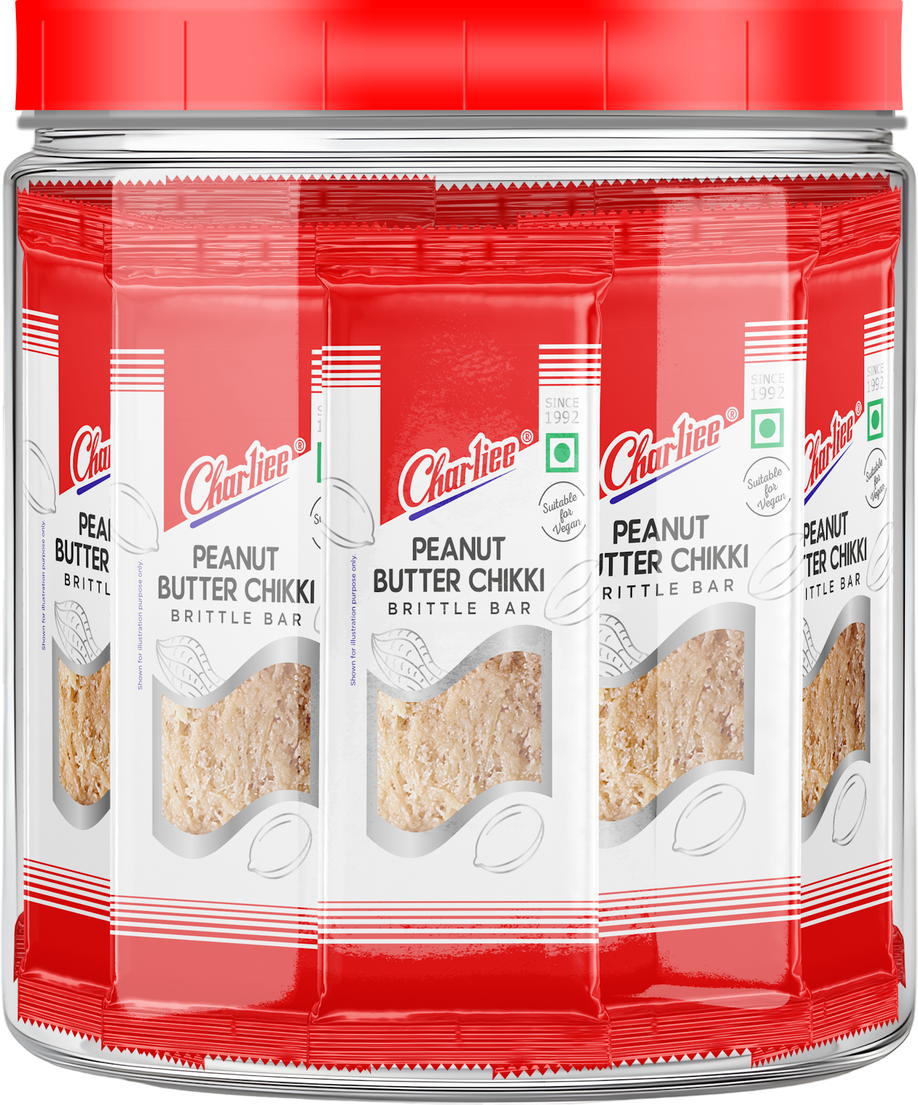 Peanut Butter Chikki Jar (15 g * 40 Units) - mockup