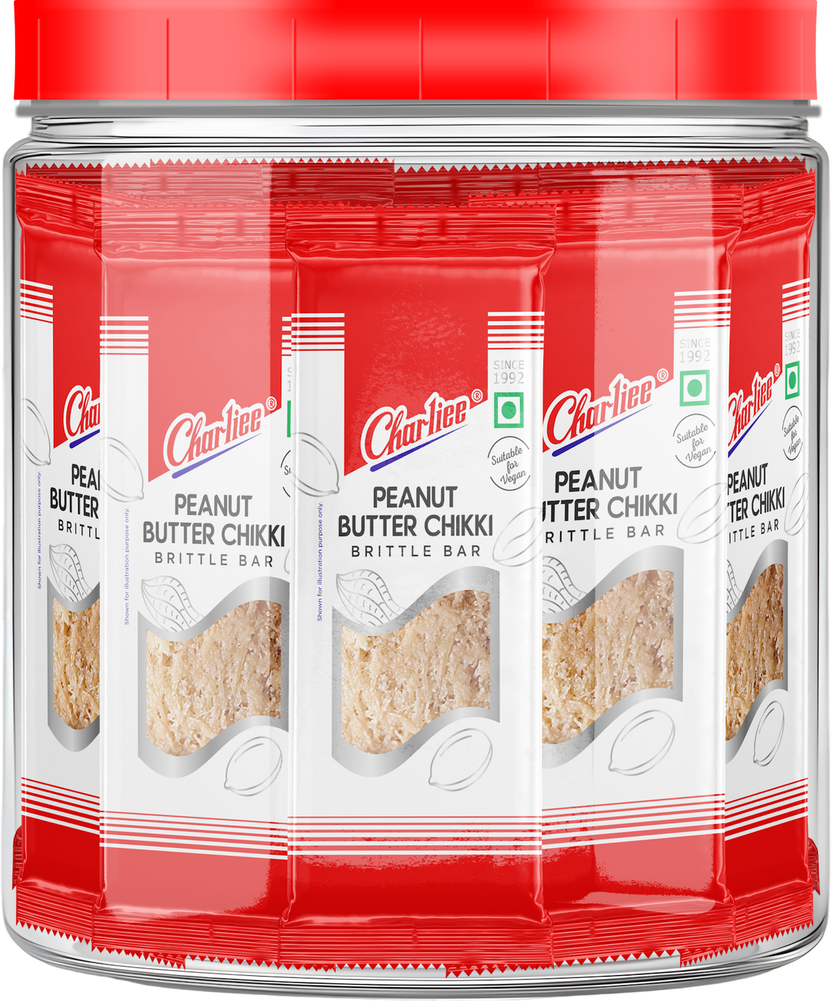Peanut Butter Chikki Jar (15 g * 40 Units) - mockup