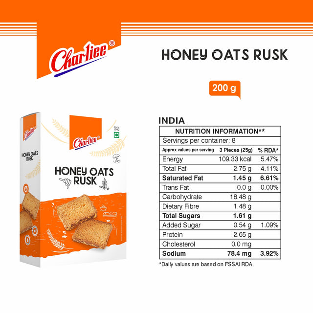 HONEY & OATS RUSK 200 g - 03