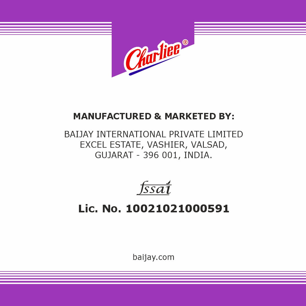 Charliee Magic Masala Chana 150 g - FSSAI and address