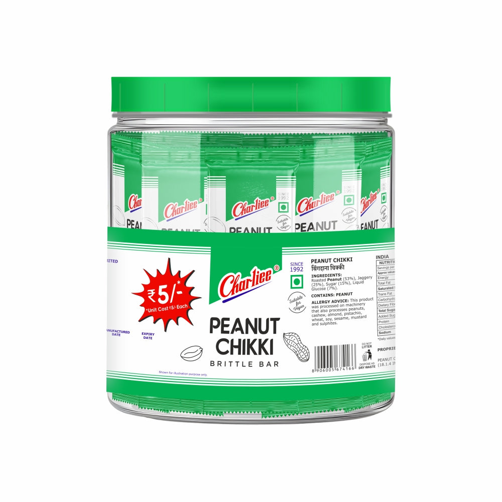 Peanut Chikki Jar (15 g * 40 Units) - front of pack