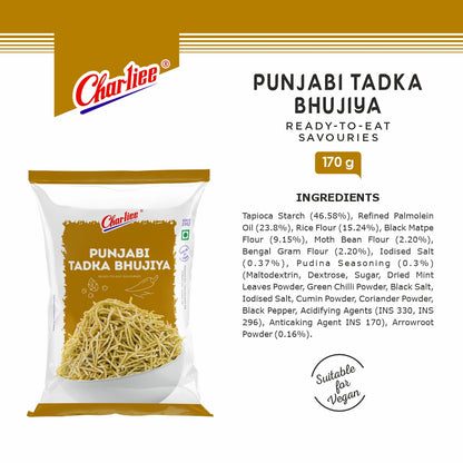 Charliee Punjabi Tadka Bhujiya 170 g - ingredients