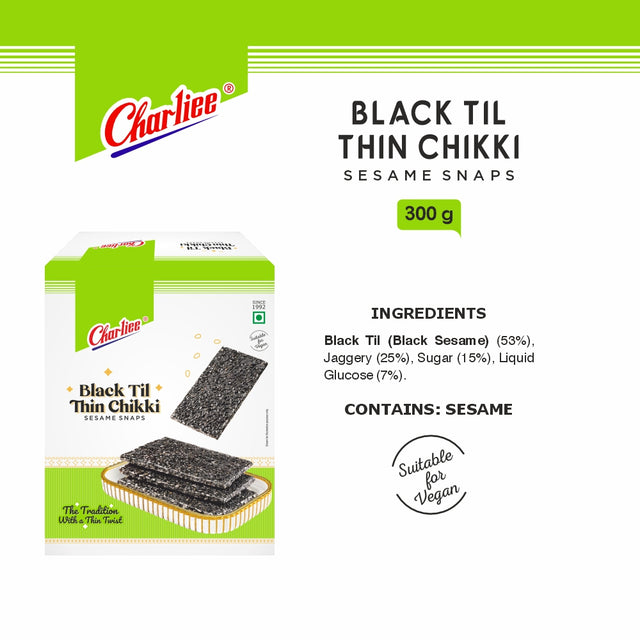 Thin Black Til Chikki 300 g - 04