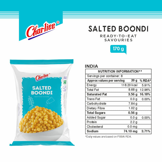 Salted Boondi 170 g - nutrition information