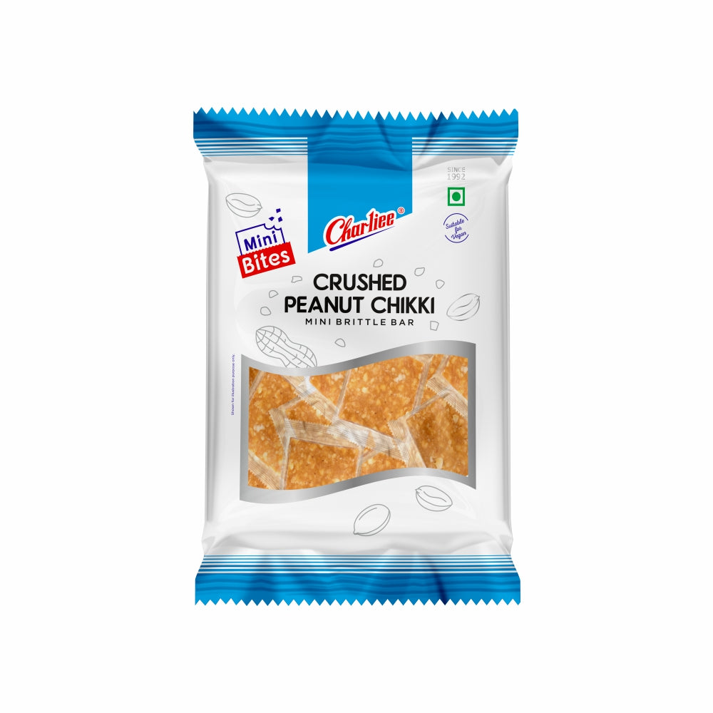 Crushed Peanut Chikki - Mini Bites 200 g - front of pack