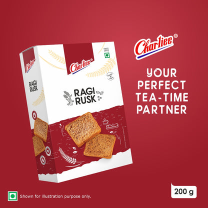 Charliee Ragi Rusk 200 g - product shot