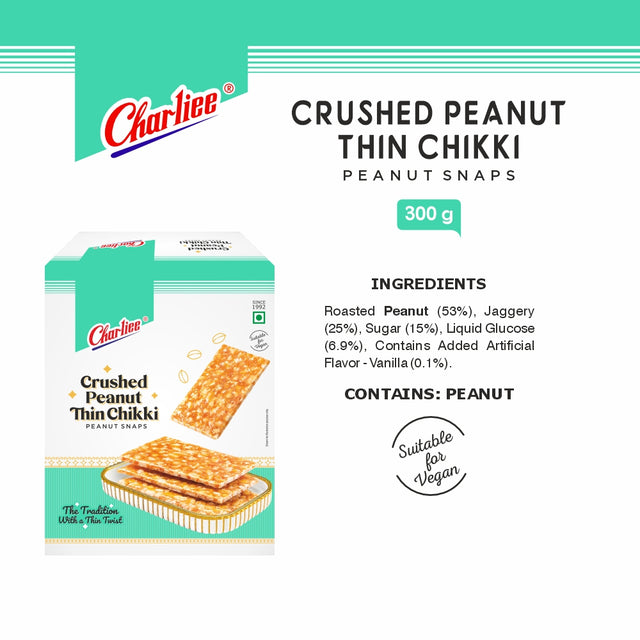 Thin Crushed Peanut Chikki 300 g - ingredients