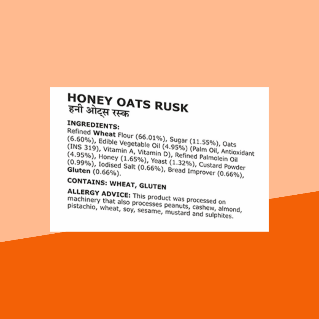 HONEY & OATS RUSK 200 g