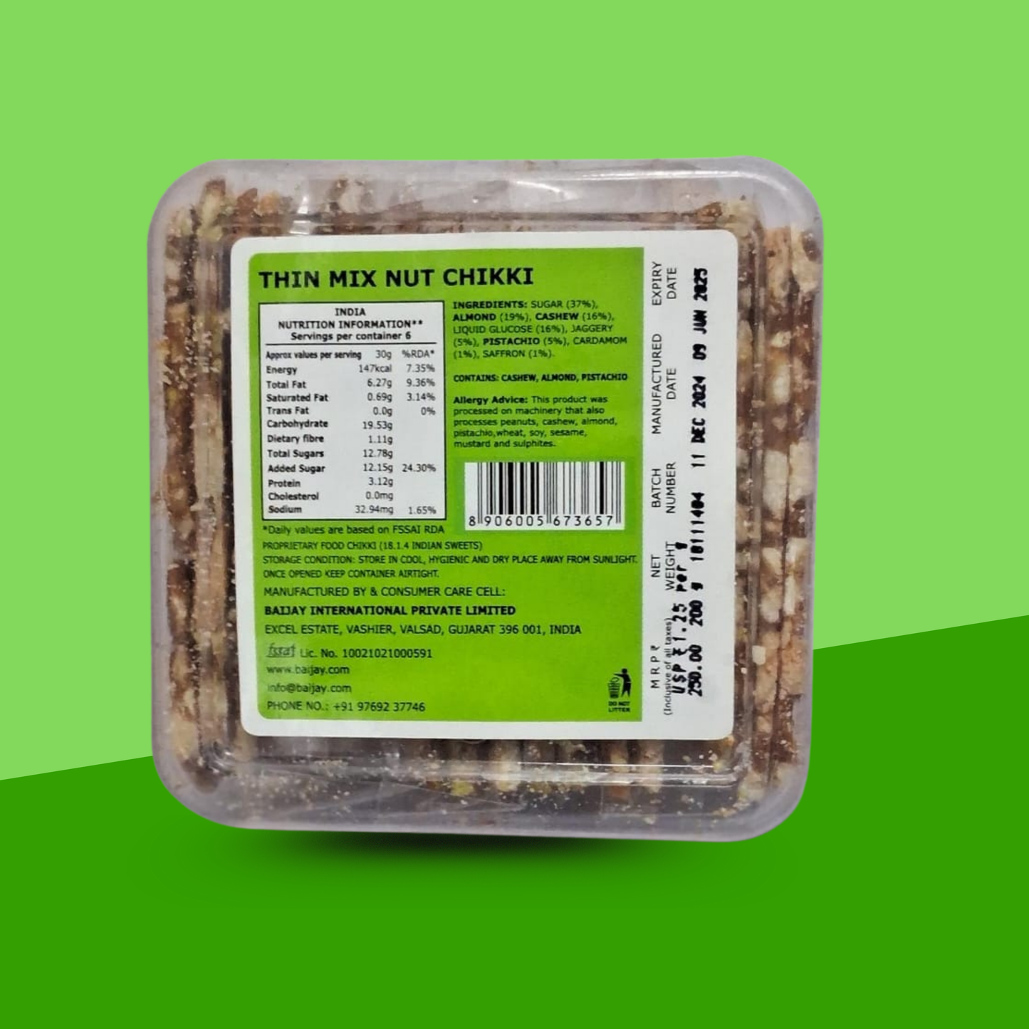 Thin Mix Nut Chikki