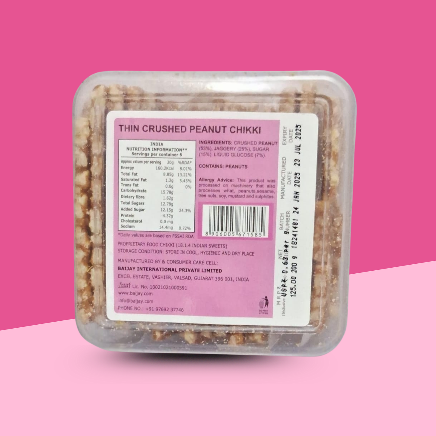 Thin Crushed Peanut Chikki