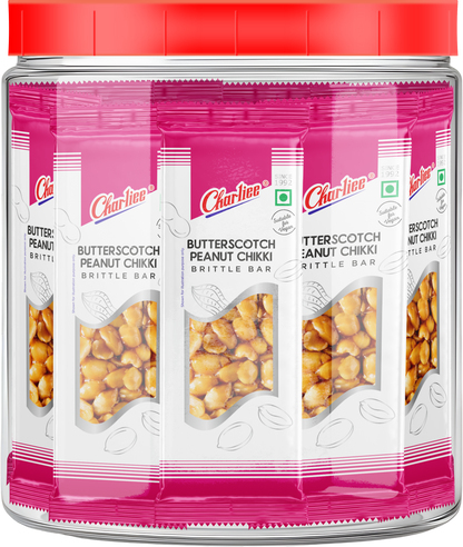 BUTTERSCOTCH PEANUT CHIKKI JAR (15 g X 40 UNITS) 600 g