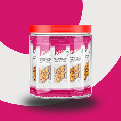 BUTTERSCOTCH PEANUT CHIKKI JAR (15 g X 40 UNITS) 600 g
