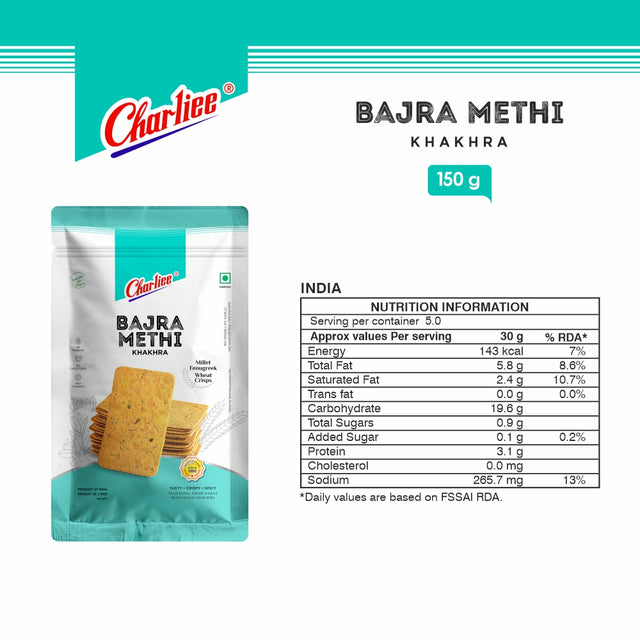 Bajra Methi Khakhra (Mobile) 150 g