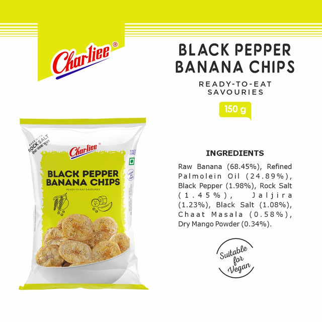 Black Pepper Banana Chips 150 g