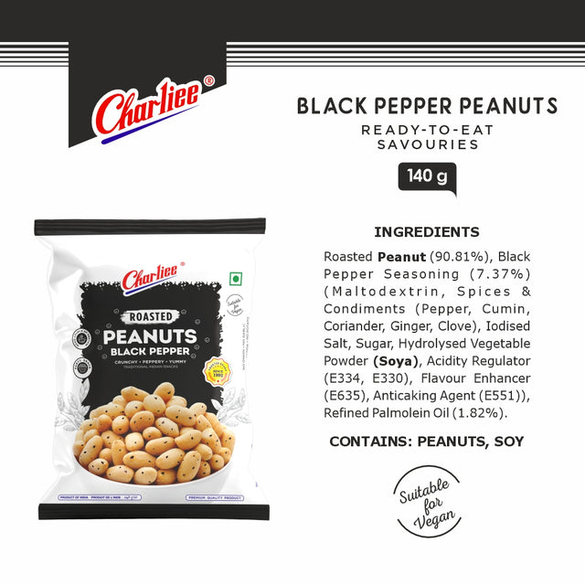 Black Pepper Peanuts 140 g