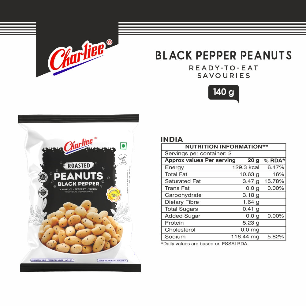 Black Pepper Peanuts 140 g