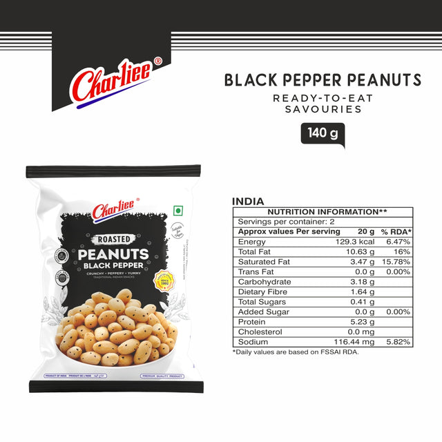 Black Pepper Peanuts 140 g