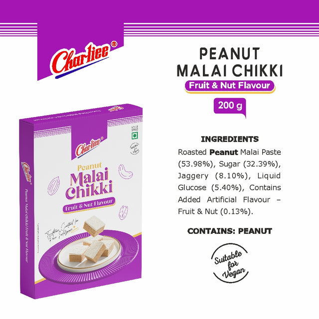 Peanut Malai Chikki Fruit & Nut Flavour 200 g