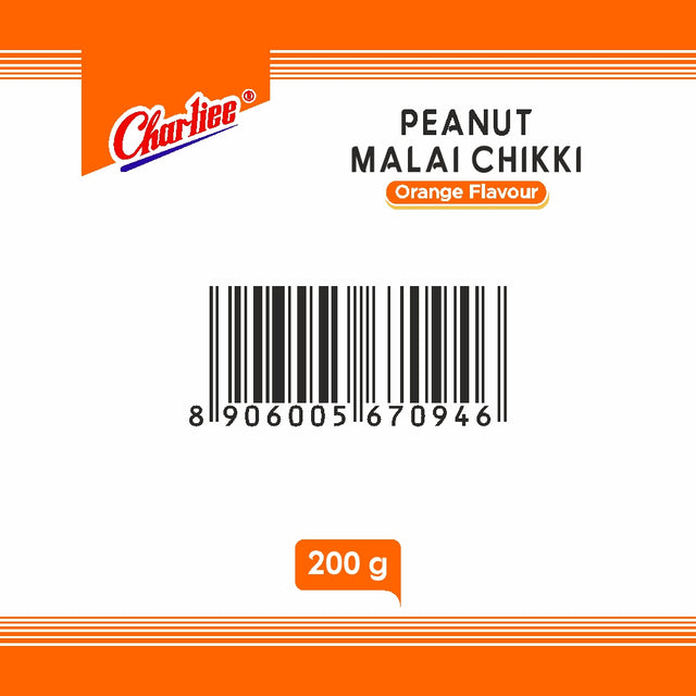 Peanut Malai Chikki Orange Flavour 200 g