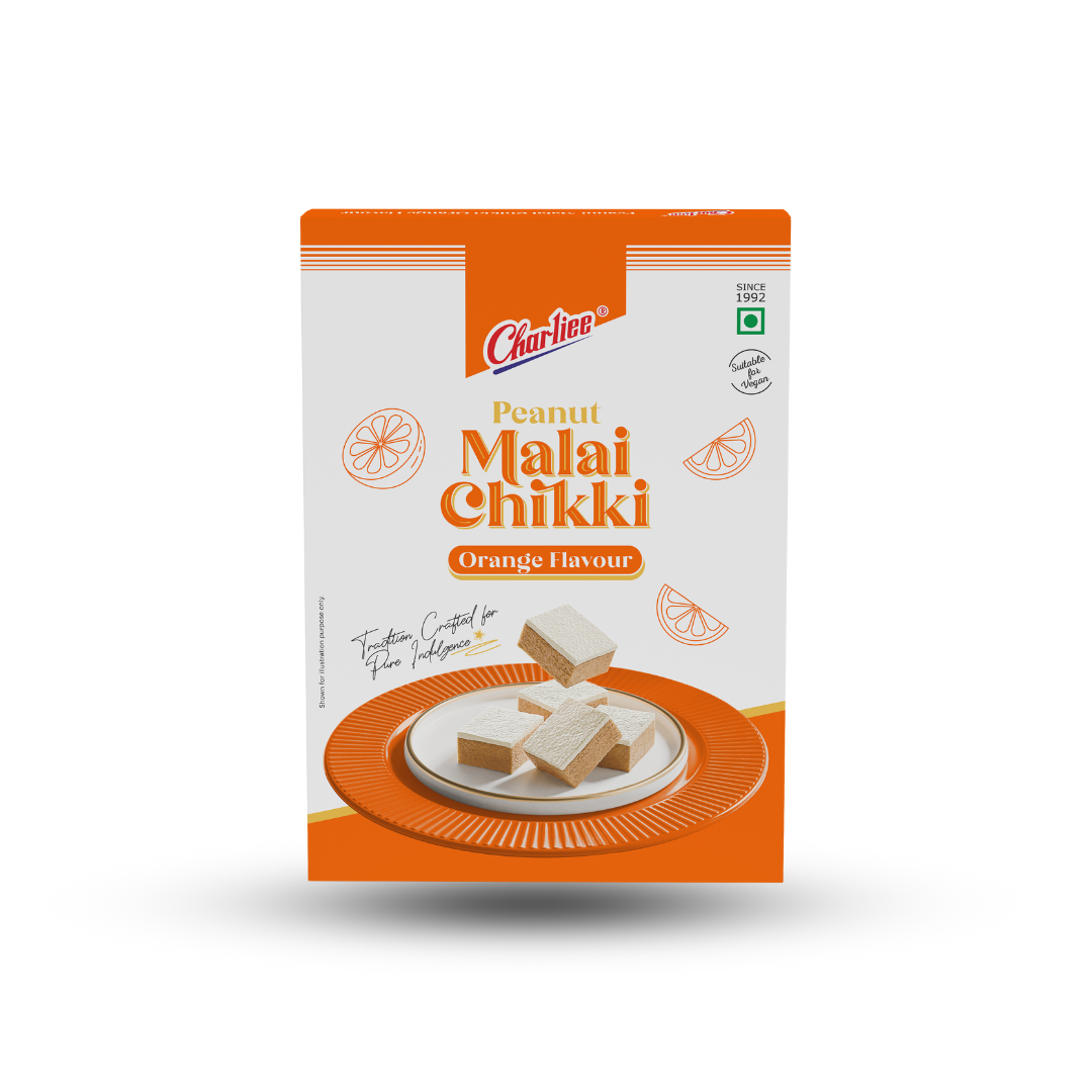 Peanut Malai Chikki Orange Flavour 200 g