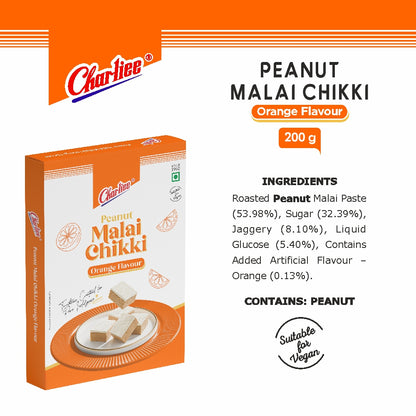 Peanut Malai Chikki Orange Flavour 200 g