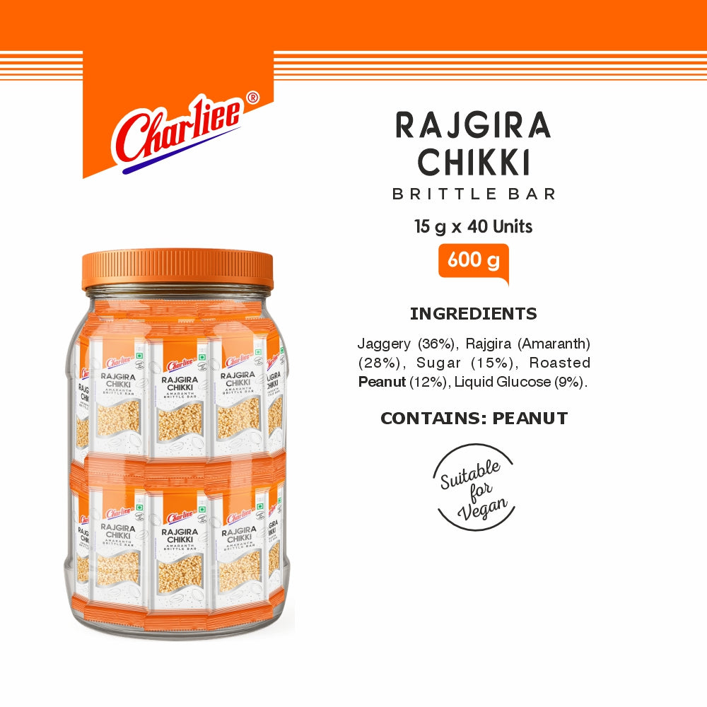 Rajgira Chikki Jar (15 g * 40Units)