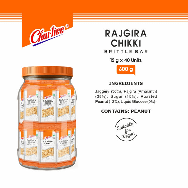 Rajgira Chikki Jar (15 g * 40Units)