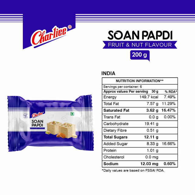 Soan papdi Fruit & Nut 200 g
