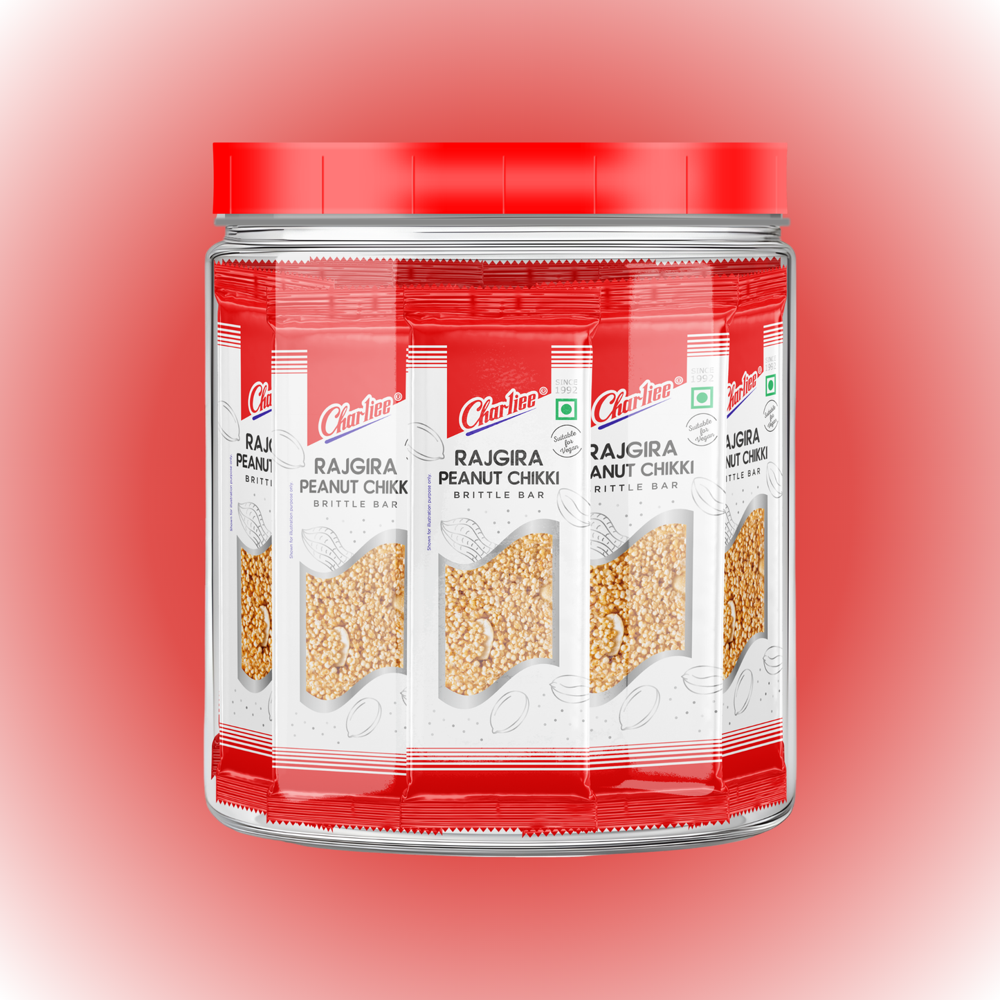 Rajgira Peanut Chikki Jar (15 g * 40 Units)