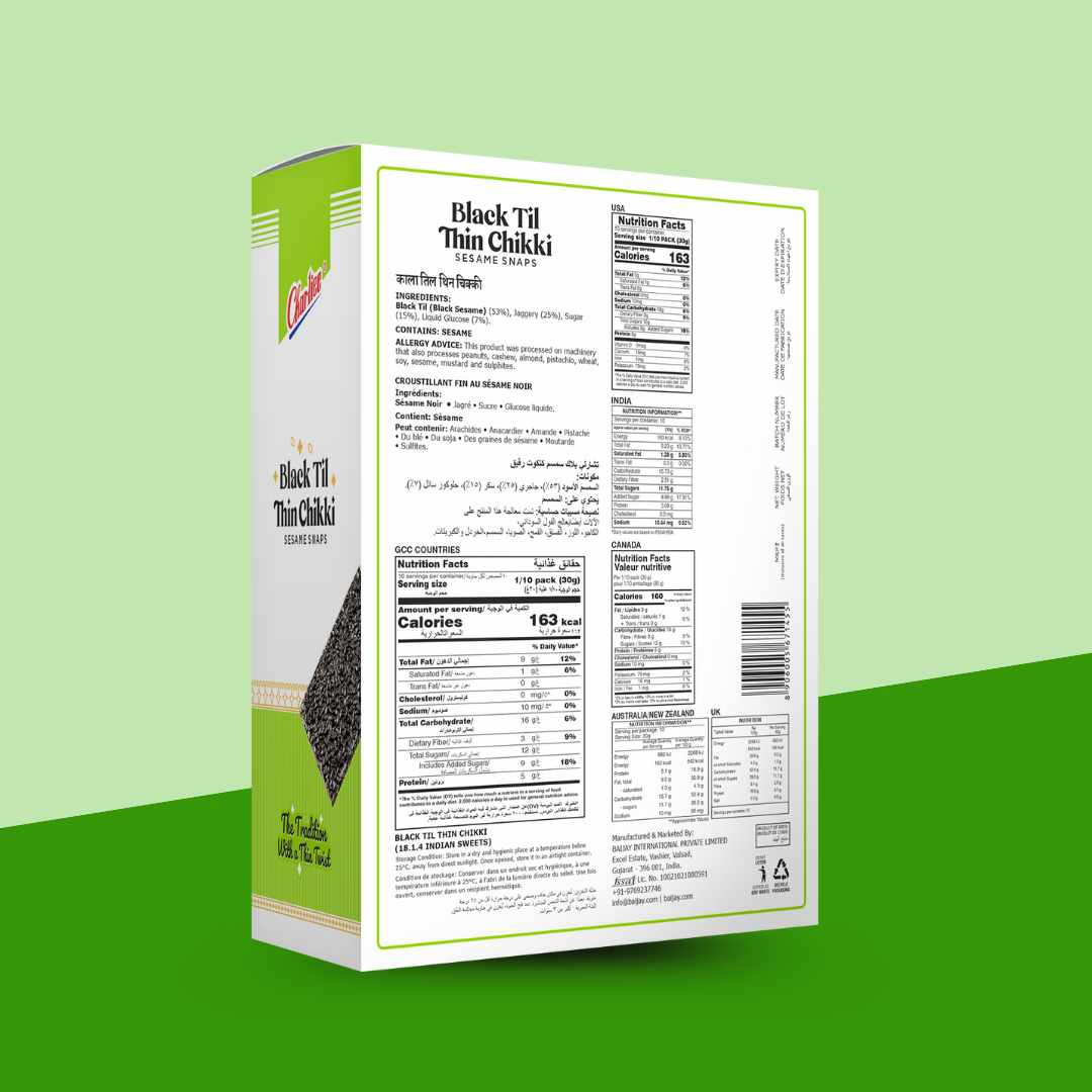 Thin Black Til Chikki