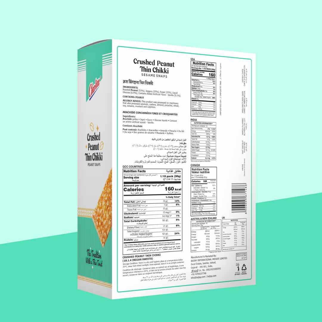 Thin Crushed Peanut Chikki