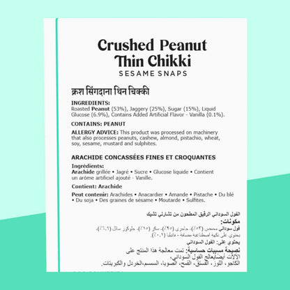 Thin Crushed Peanut Chikki